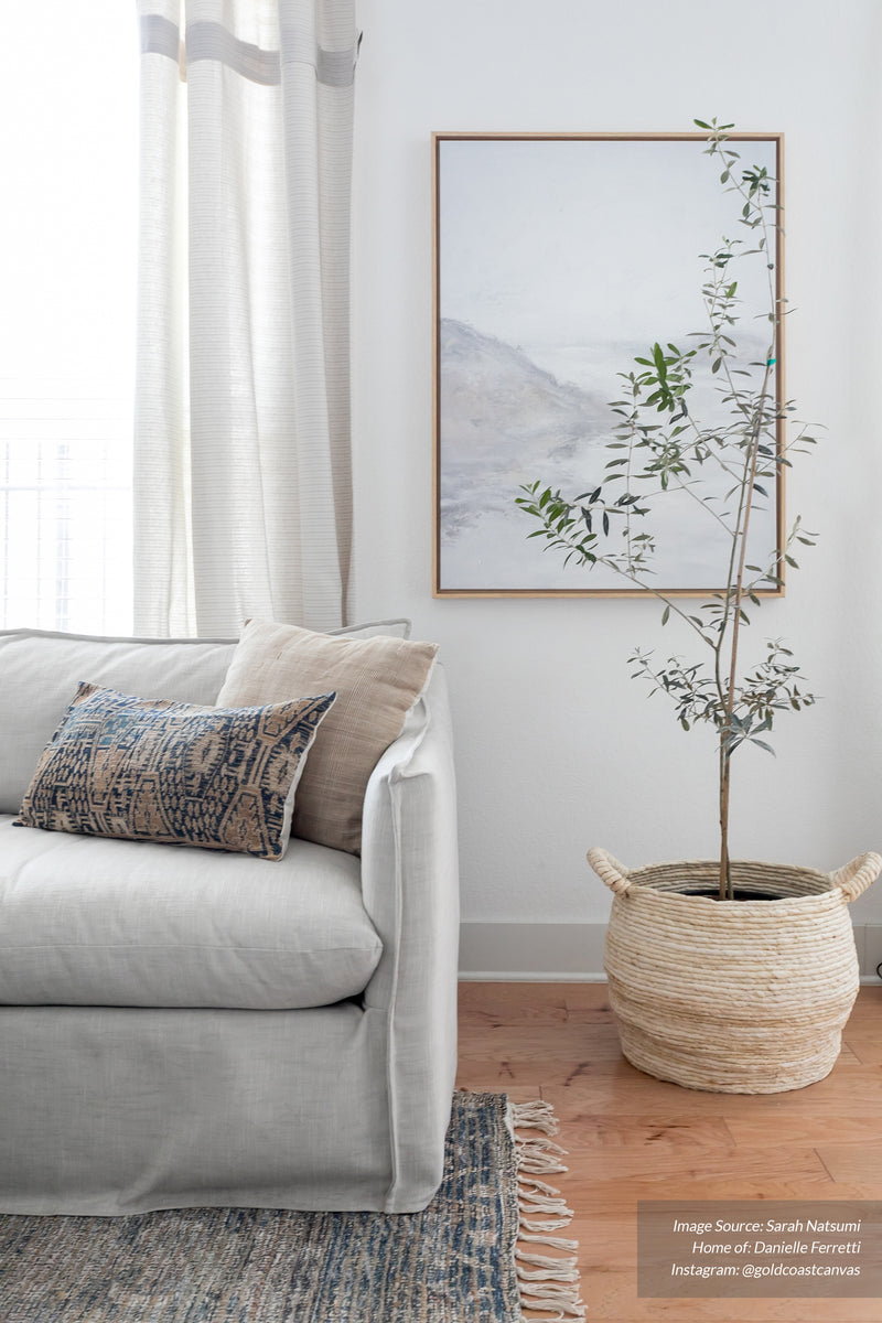 Neutral Living Room Inspiration, Neutral Artwork Deb Presutto Fine Art