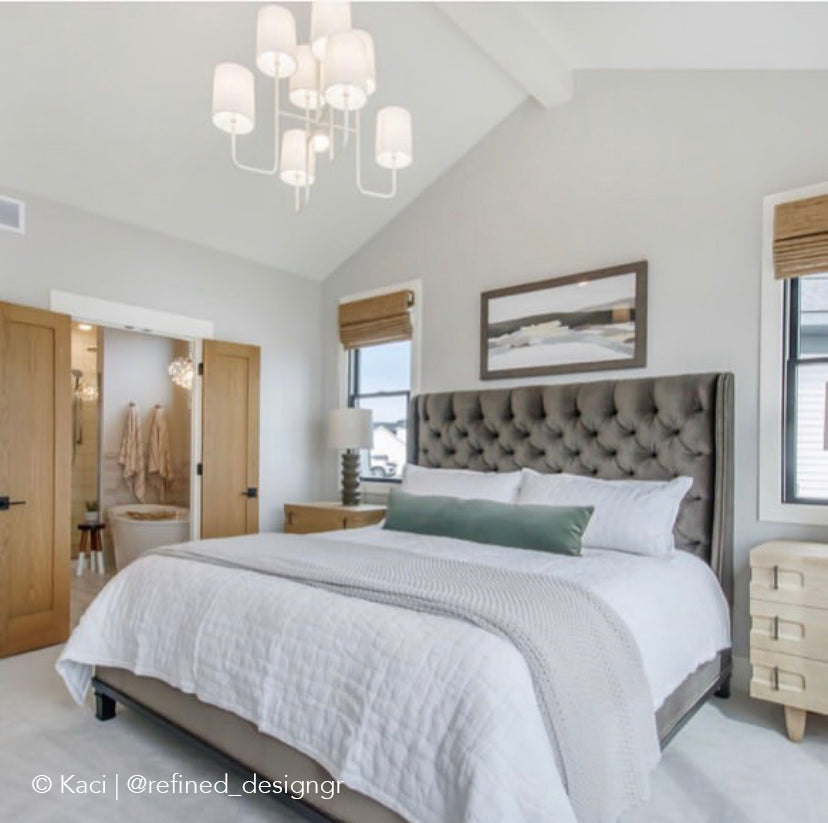 Art Above King Bed Cozy Designer Bedroom Idea Deb Presutto Fine Art