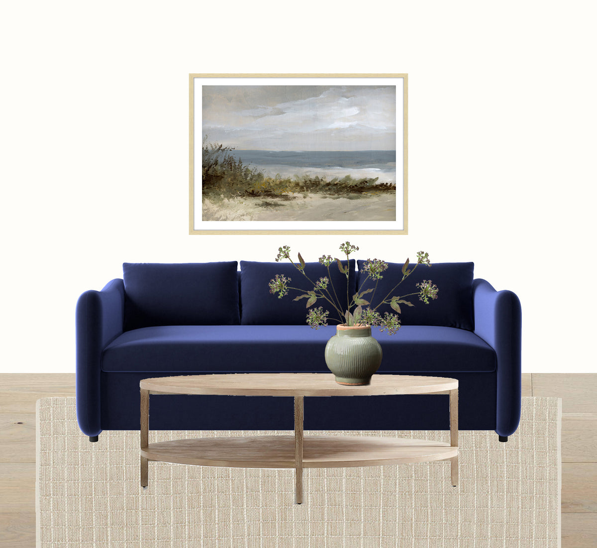 Coastal Modern Living Room Inspiration // Coastal Living Room Art – Deb ...