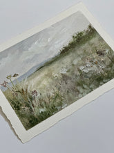 Load image into Gallery viewer, Field of Wonder - Original 8&quot; x 6&quot; on handmade deckled edge paper (free shipping included)
