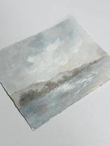 Soft Seas - Original 8" x 6" on handmade deckled edge paper (free shipping included)
