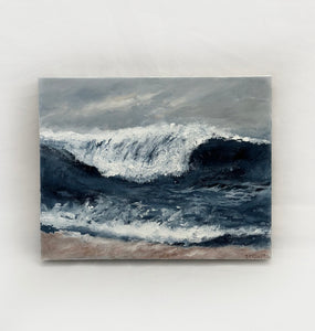 Ride the Wave - Original 14" x 11" acrylic on canvas (free shipping included)