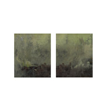 Load image into Gallery viewer, Set 37 - Set of 2 Moody Green Abstract Art Prints