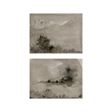 Load image into Gallery viewer, Set 43 - Set of 2 Moody Brown Abstract Art Prints