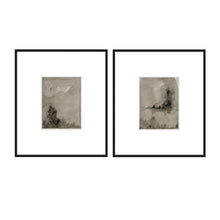 Load image into Gallery viewer, Set 43 - Set of 2 Moody Brown Abstract Art Prints