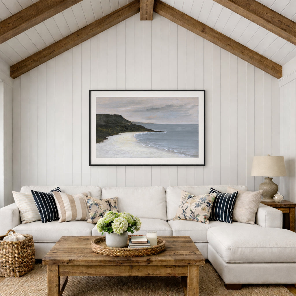California Coastal Living Room Inspiration, Coastal Modern Art, Coasta ...