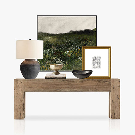 Fall Console Table Styling Ideas / Moody Console Table Decor