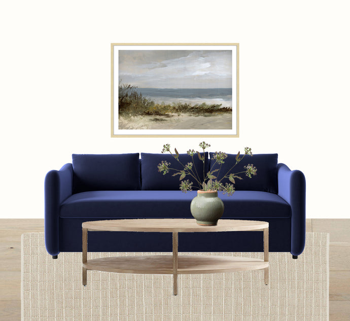 Coastal Modern Living Room Inspiration // Coastal Living Room Art