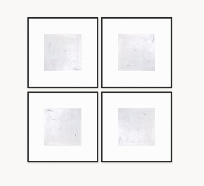 Set of 4 Neutral Framed Art