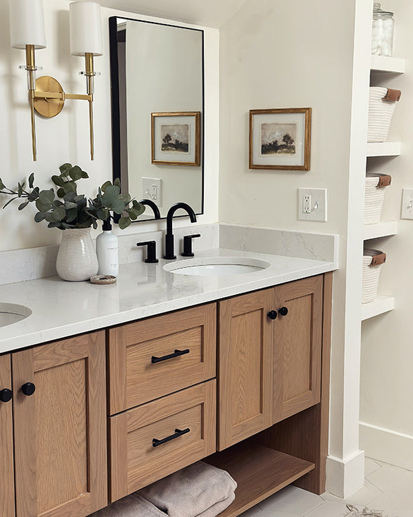 Bathroom Renovation, White Oak Vanity, Bathroom Wall Art, Bathroom Des – Deb Presutto Fine Art
