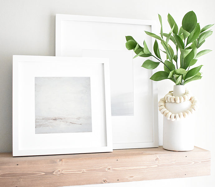 Neutral Art for Shelf Styling