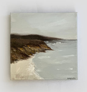 Coastal Views IV - Original 8" x 8" acrylic on canvas (free shipping included)