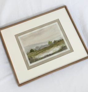 Golden Hour - Original 20" x 16" framed (12" x 9" art size) - free shipping included