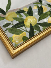 Load image into Gallery viewer, Lemon III - Original 10&quot; x 8&quot; framed acrylic on canvas panel (free shipping included)