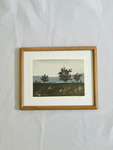 Midwest Land II - Original 8" x 6" on handmade deckled edge paper (free shipping included)