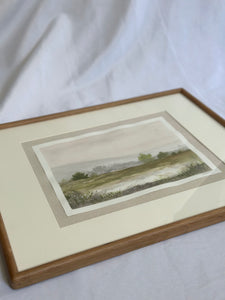 Golden Hour - Original 20" x 16" framed (12" x 9" art size) - free shipping included