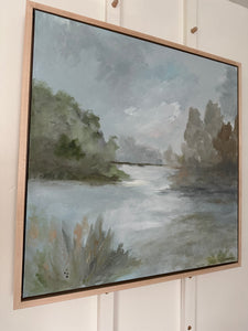 Spring Lake - Original 24" x 24" acrylic on canvas (free shipping included)