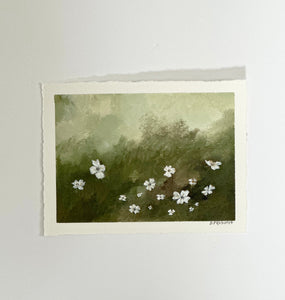 Innocence - Original 8" x 6" on handmade deckled edge paper (free shipping included)
