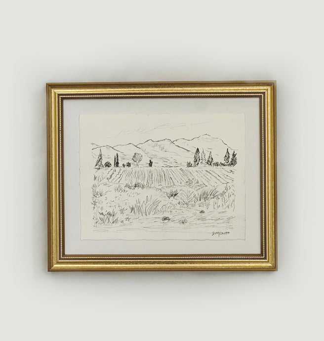 Italian Hills Sketch II - Original 8
