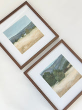 Load image into Gallery viewer, Set of 2 12&quot; x 12&quot; Framed Originals Vibrant Land (free shipping included)