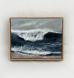 Ride the Wave - Original 14" x 11" acrylic on canvas (free shipping included)