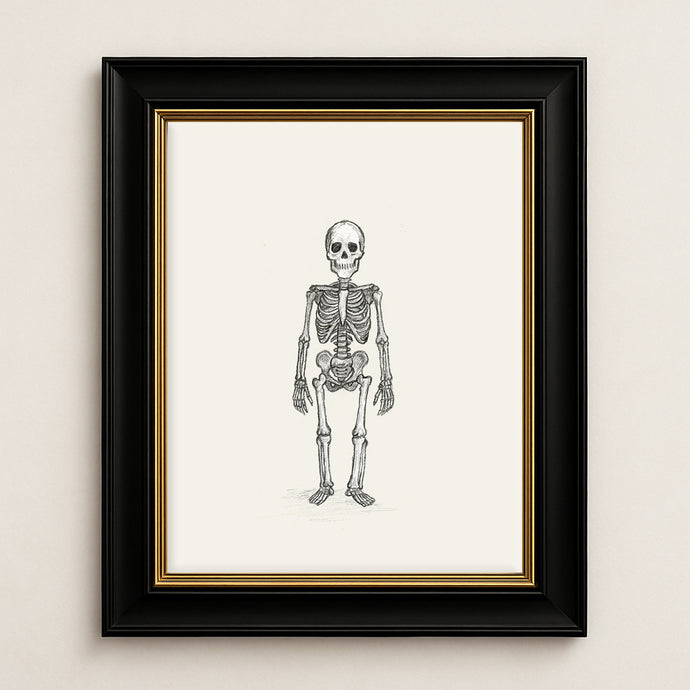 Halloween Skeleton Sketch - Digital Download