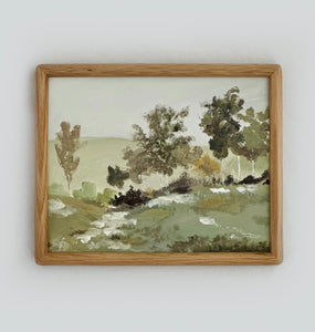 Whimsical Stream - Original 10" x 8" framed acrylic on canvas panel (free shipping included)