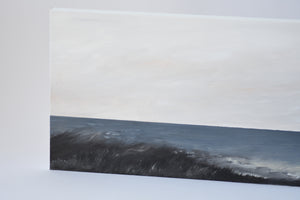 Deep Blue Seas - Original 40" x 16" acrylic on canvas (free shipping included)
