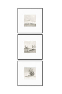 Set of 3 Still Series - Stacked 20" x 20"s