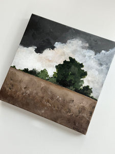 Overhead - Original 10" x 10" acrylic on canvas (free shipping included)