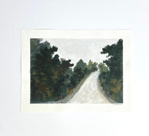 Back Roads - Original 12" x 9" acrylic on canvas