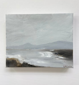 Misty Shore - Original 10" x 8" acrylic on canvas (free shipping included)