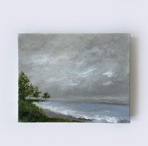 Secluded Beach - Original 10" x 8" acrylic on canvas (free shipping included)
