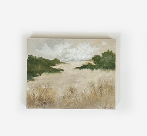 Wheat Fields - Original 10" x 8" acrylic on birch panel (free shipping included)