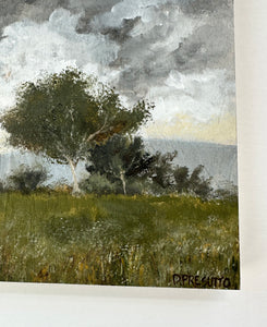 Wyoming Skyline - Original 10" x 8" acrylic on birch panel (free shipping included)